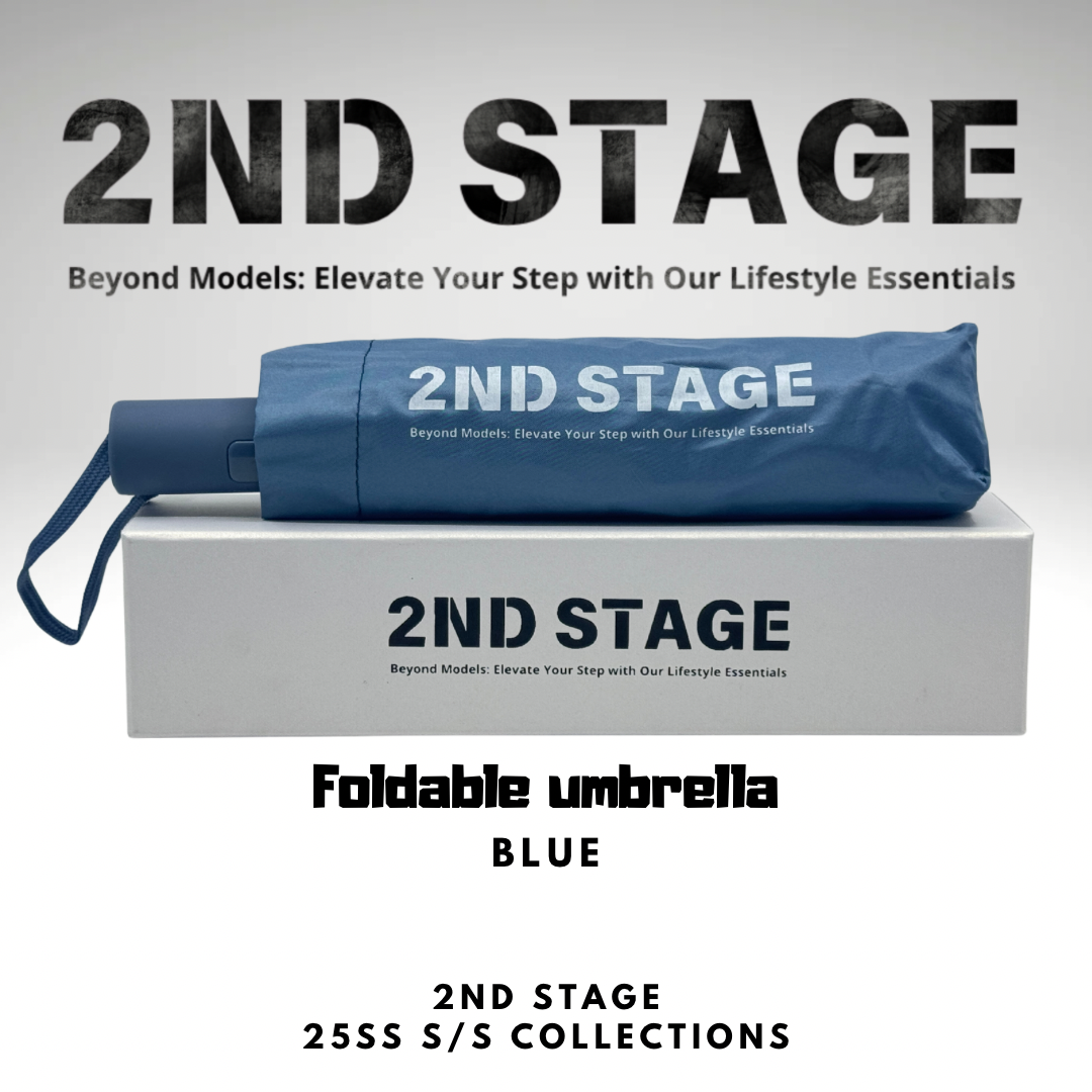 2nd Stage Foldable umbrella blue