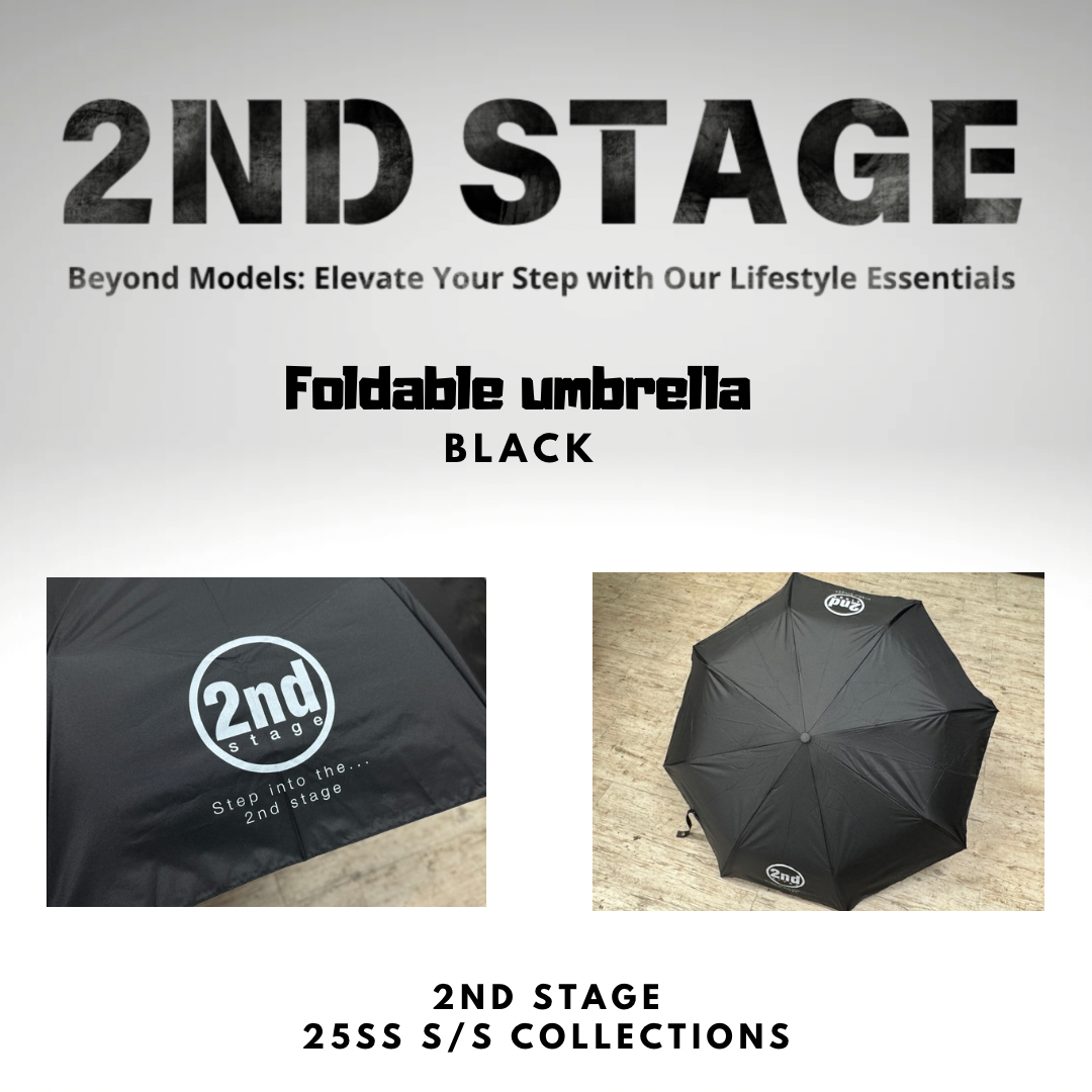 2nd Stage Foldable umbrella black