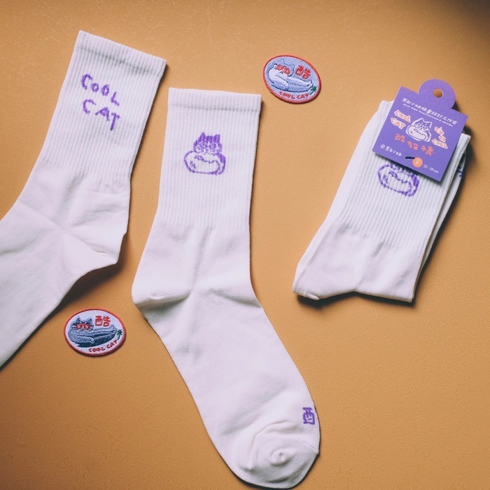SP｜黑白小姐 Miss B&W｜中筒襪｜COOL CAT 酷貓
