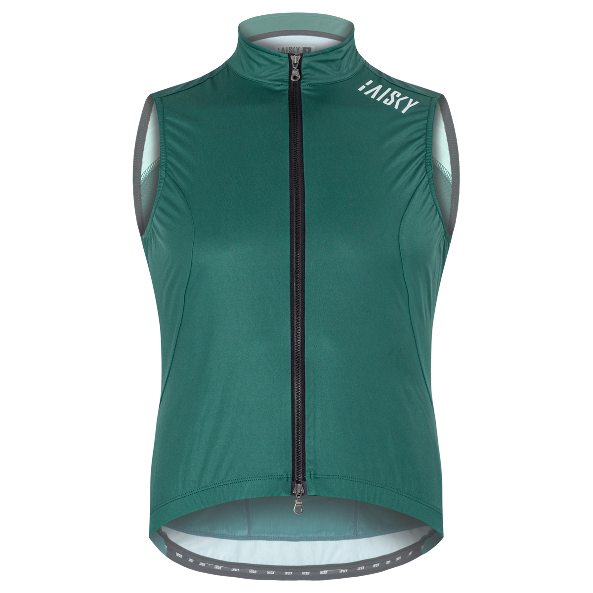 男款雙拉鍊防風背心 BKII 孔雀綠