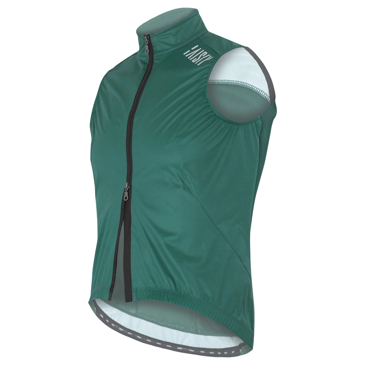 男款雙拉鍊防風背心 BKII 孔雀綠