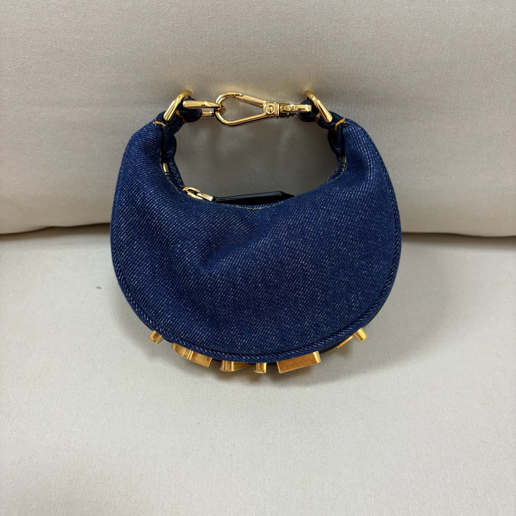 Fendi Graphy Hobo Bag - Denim / Ghw