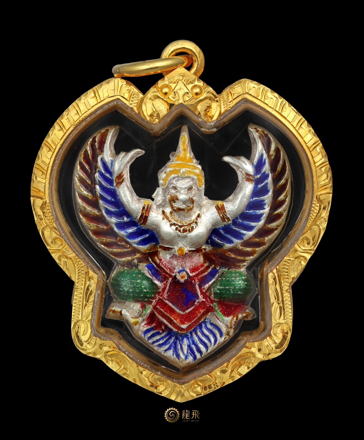 巨富鷹神純銀龍牙版本稀有全世界99面—龍婆瓦拉瓦波通佛歷2537年