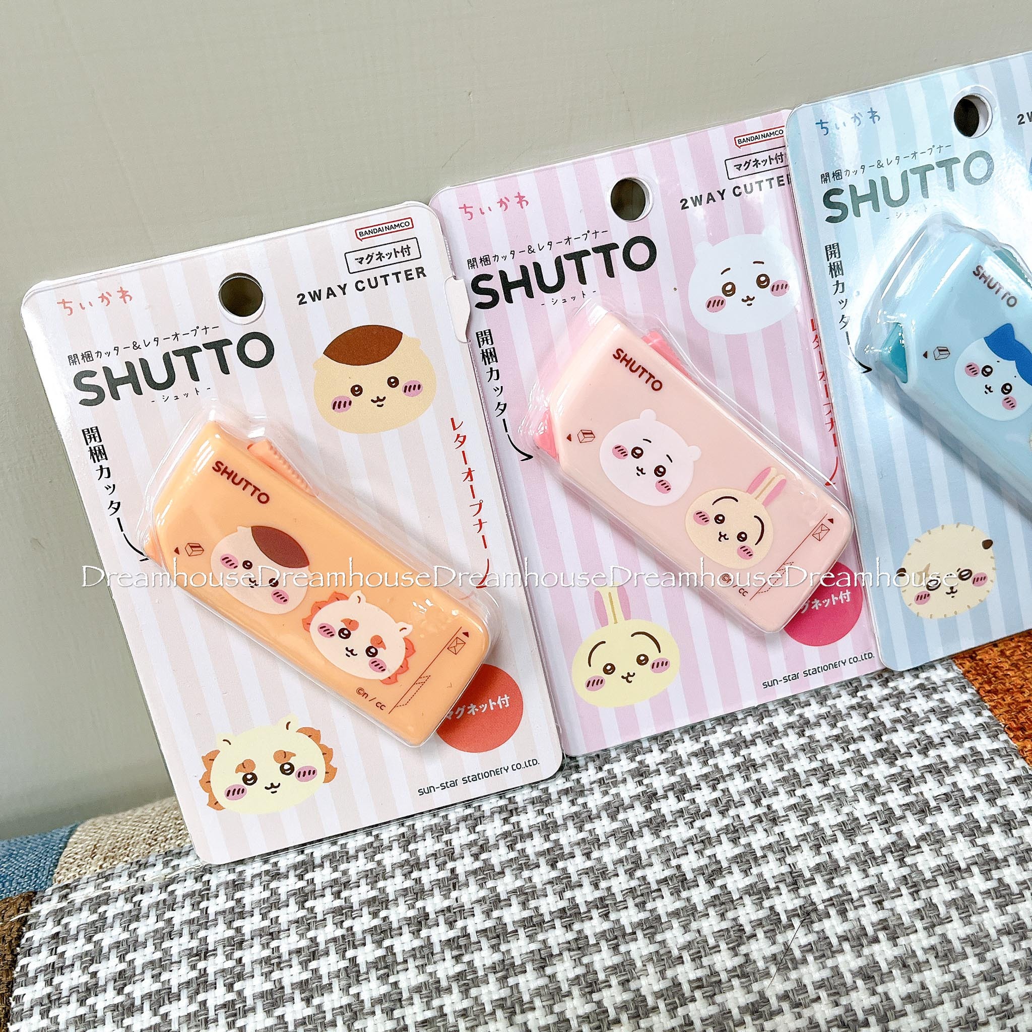 日本帶回 Chiikawa ちいかわ 吉伊卡哇 SHUTTO磁吸式多功能開箱器 拆信拆箱萬用刀 2WAY開箱器