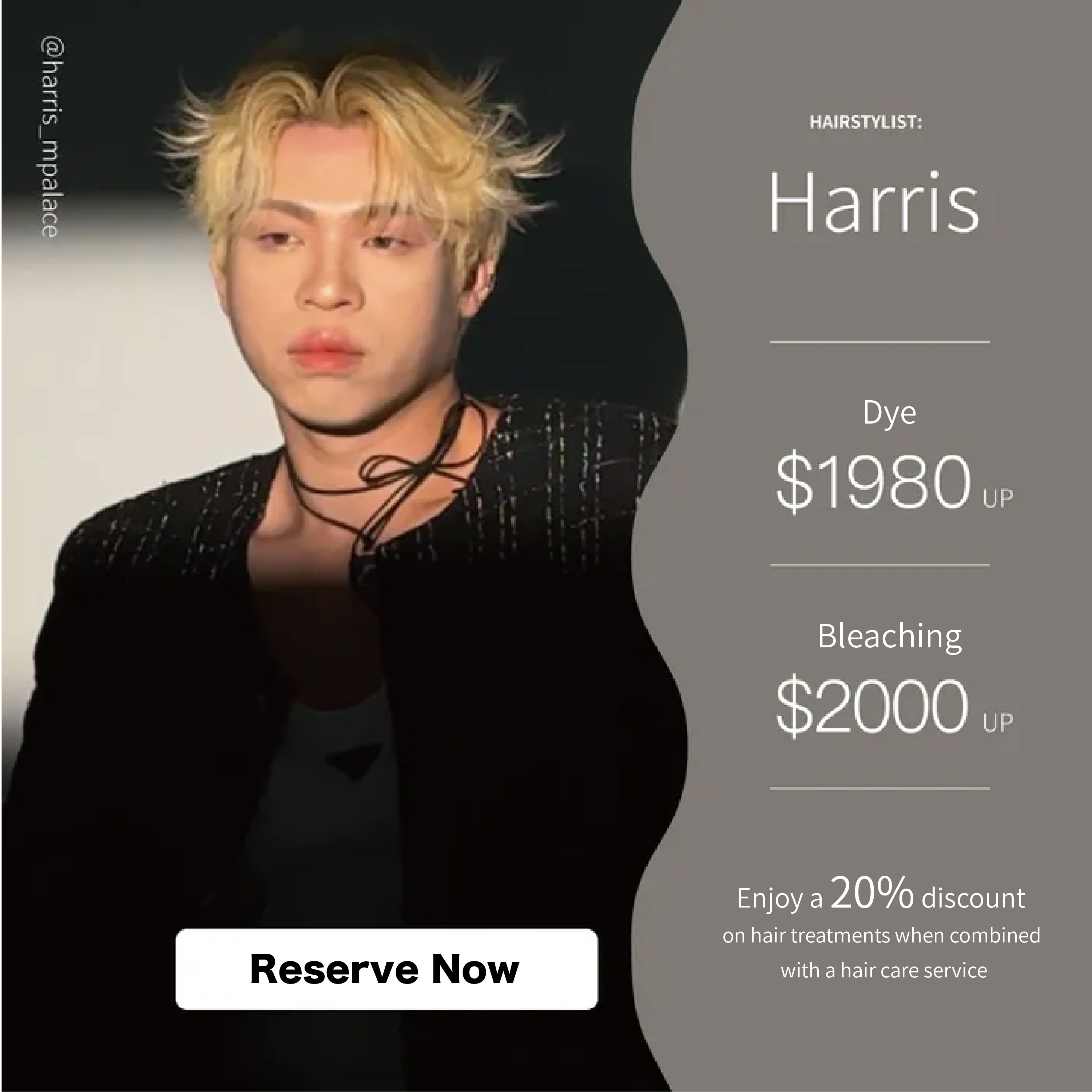 Women's Hair Dyeing Price