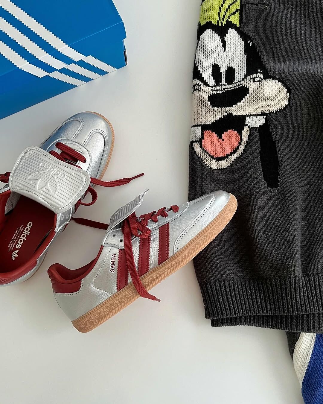 ADIDAS SAMBA LT 液態復古紅 銀色 銀灰 銀紅 深紅 焦糖底 翻蓋鞋舌 女鞋 JH5707 / 調貨