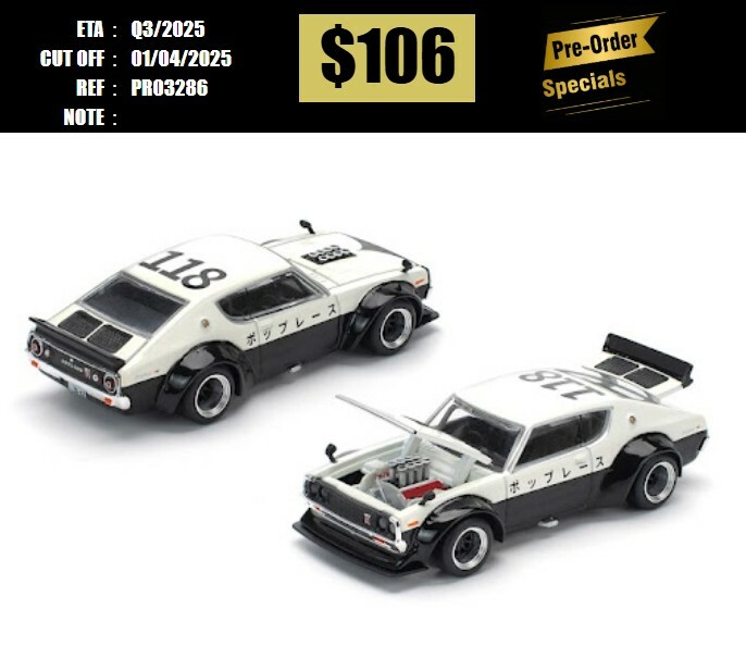 PO-$106 * POP RACE * 1:64 SKYLINE GT-R V8 DRIFT (KENMERI) - NPA STYLE [OD28/03]