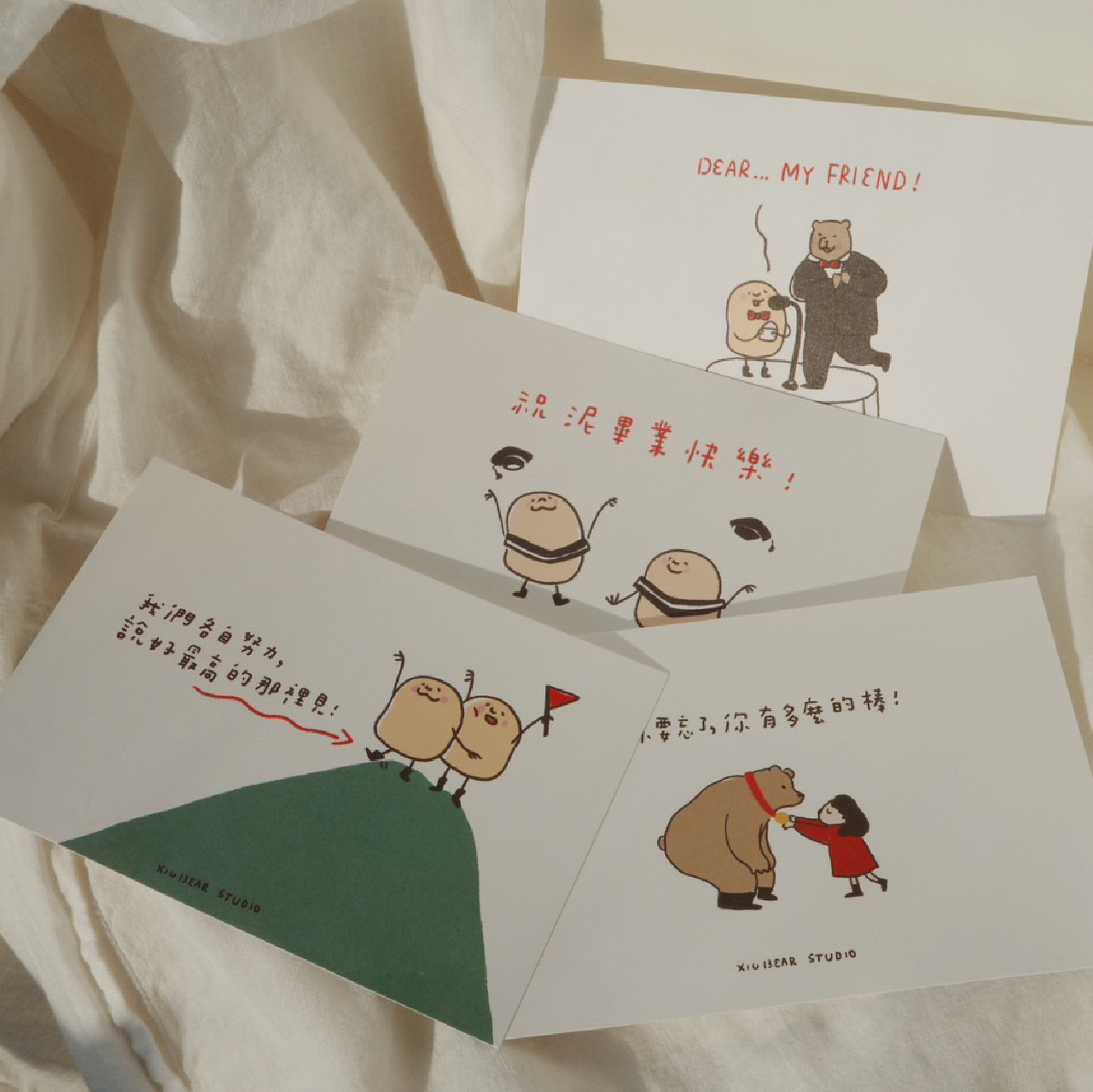 咻熊家的明信片 陪伴系列 畢業季