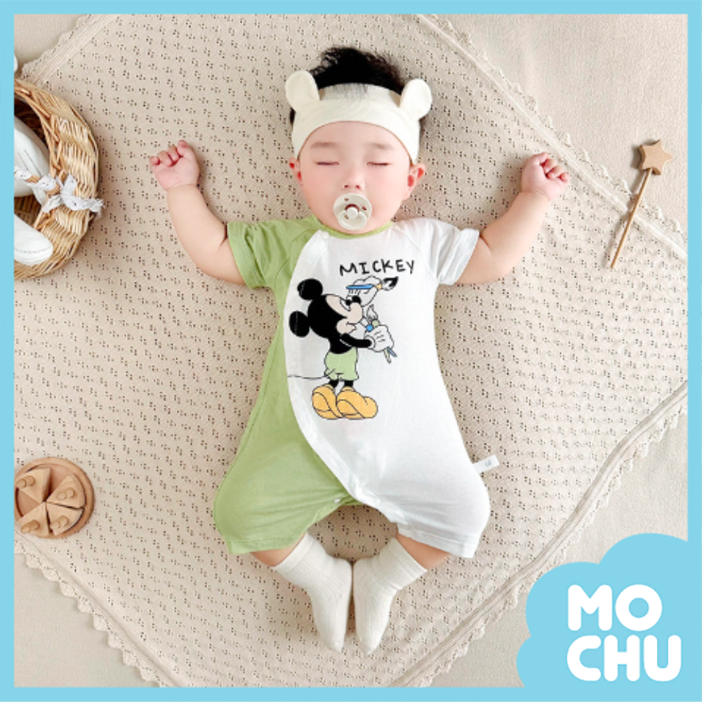 畫筆米奇短袖連身衣