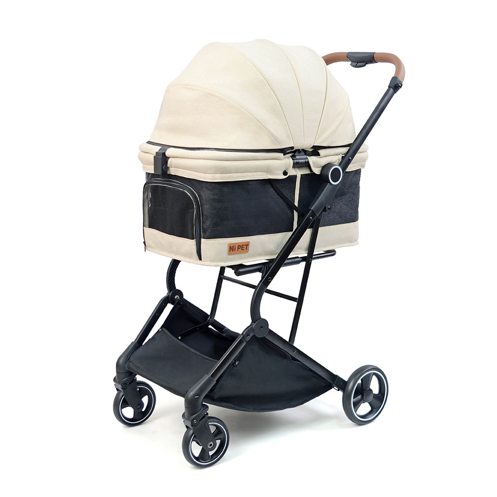 【Ni Pet】T250 Plus 高景觀寵物推車網布版-星辰白