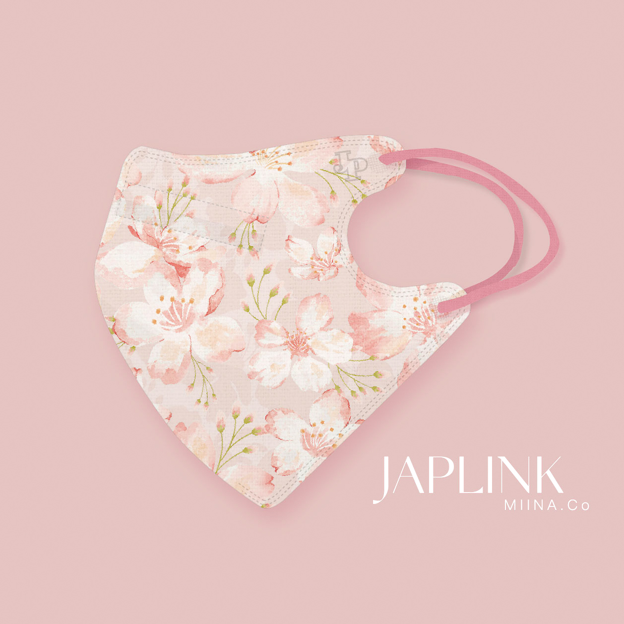 JAPLINK MASK 立體口罩【 HEPA 設計款 】春櫻飄飄