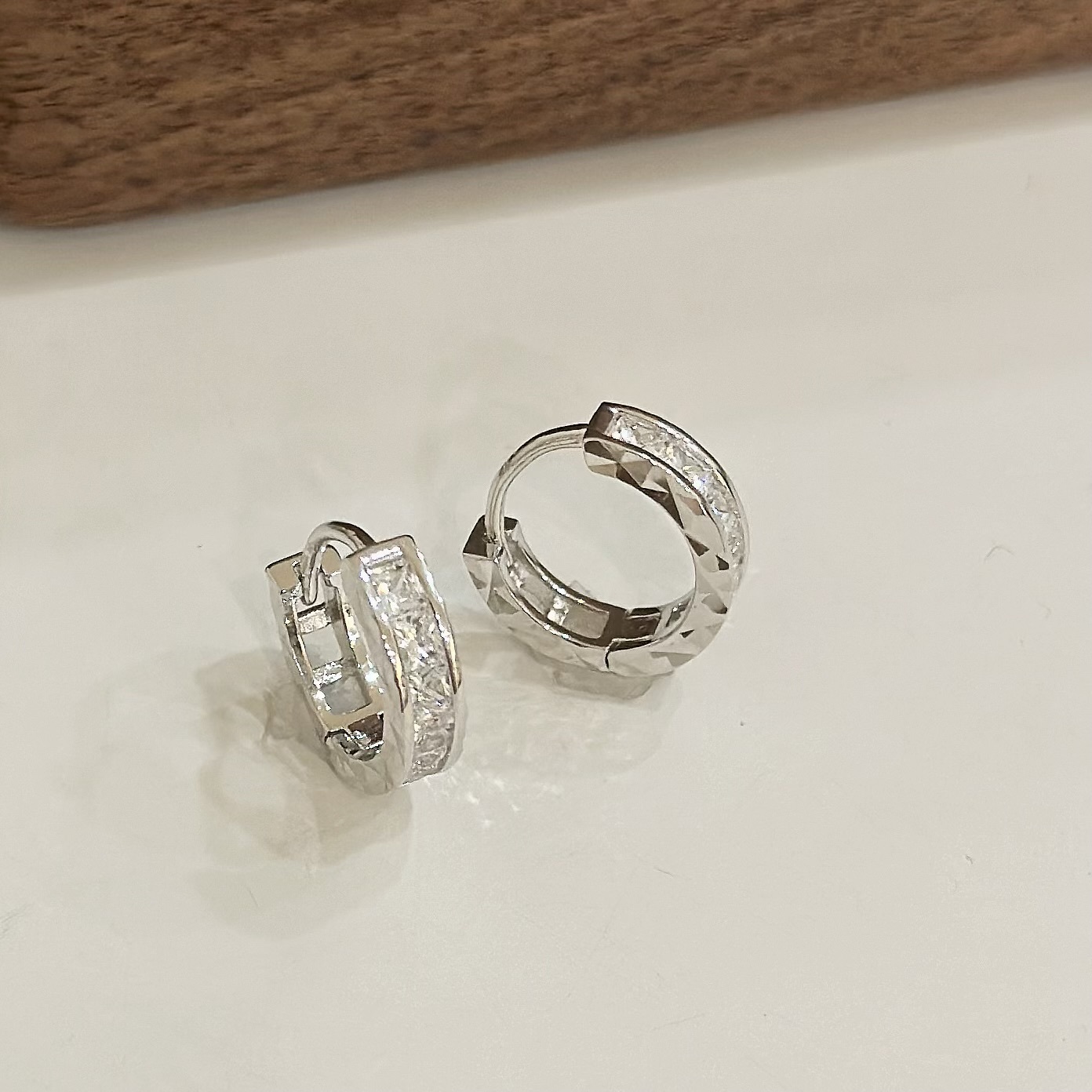 M06【輕奢】排鑽切割純銀易扣