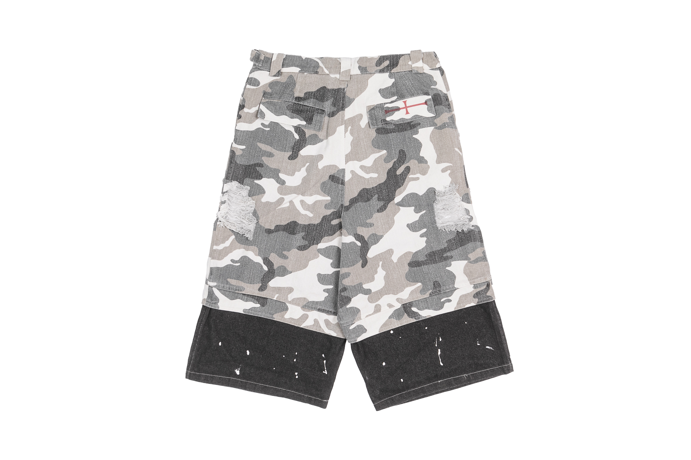 Kaesy Camo Armor Shorts - Light Grey