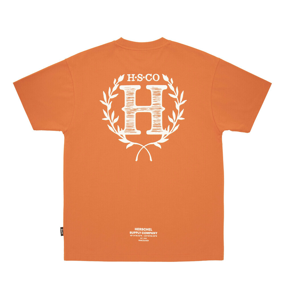 Herschel】中性短袖T恤-中橘