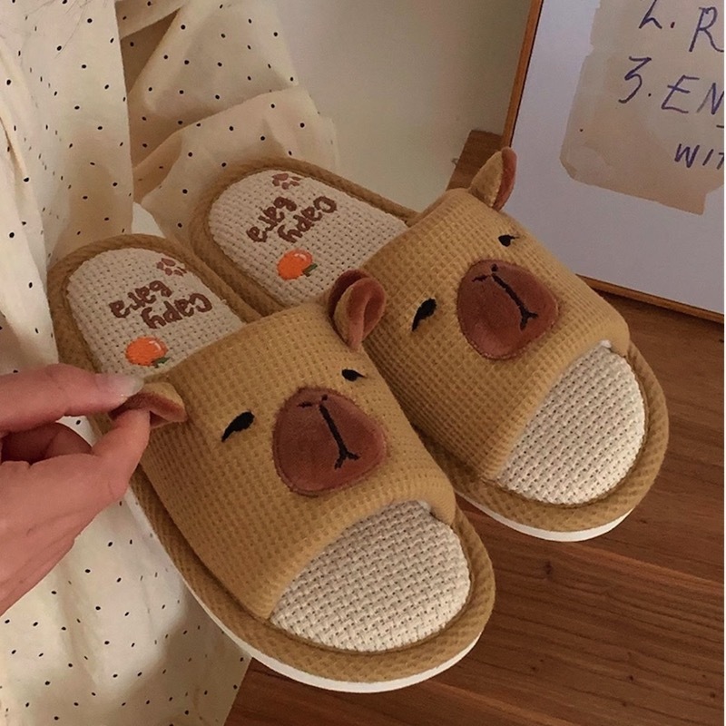 《03280》四季穿卡皮巴拉室內拖鞋