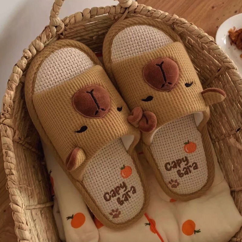 《03280》四季穿卡皮巴拉室內拖鞋
