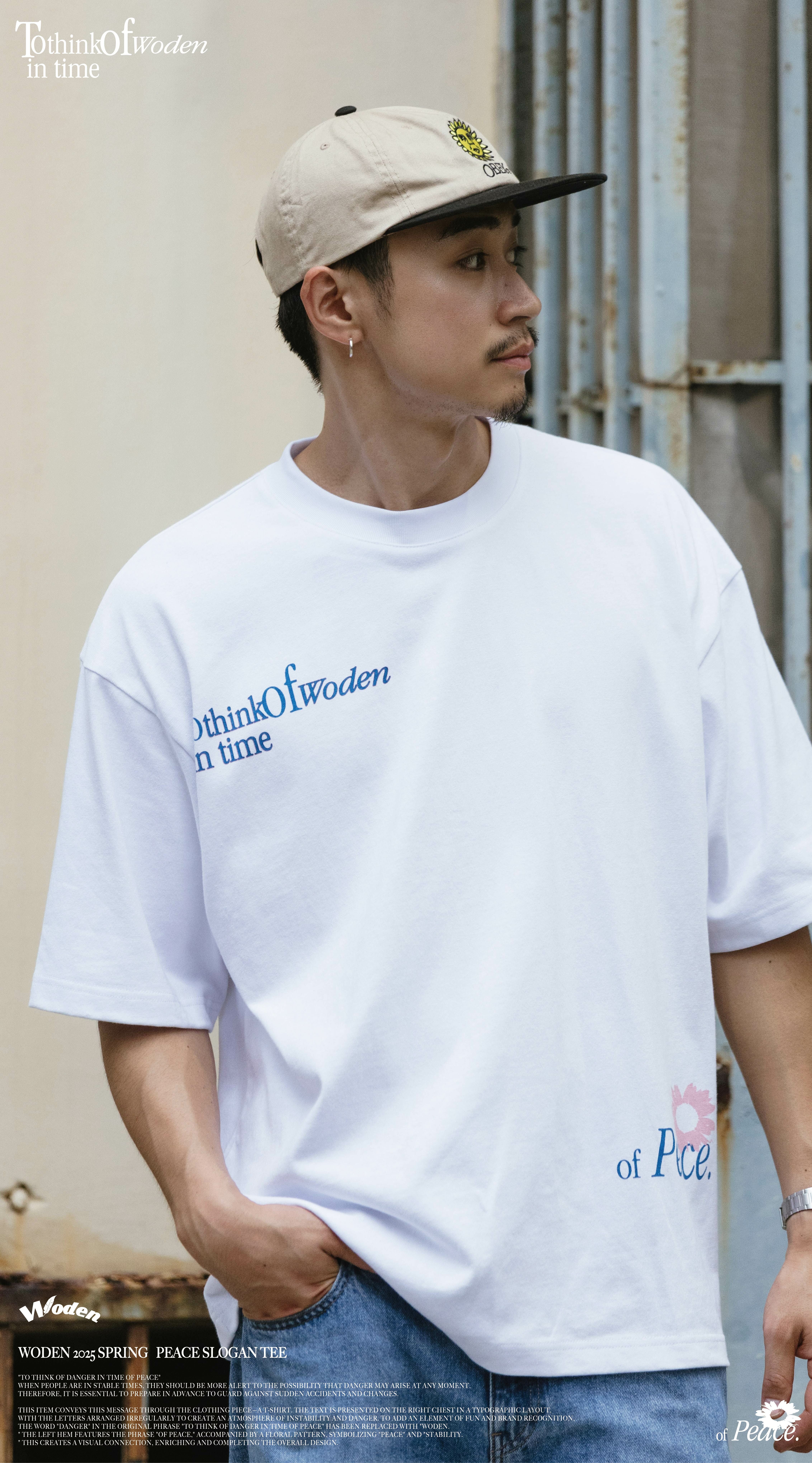 Woden Peace Slogan Tee