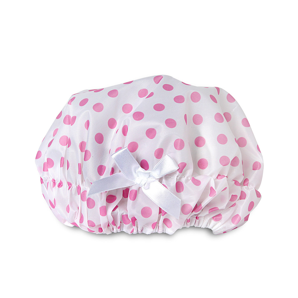 日本AISEN 尼龍浴帽 (粉紅點) -SC006-P