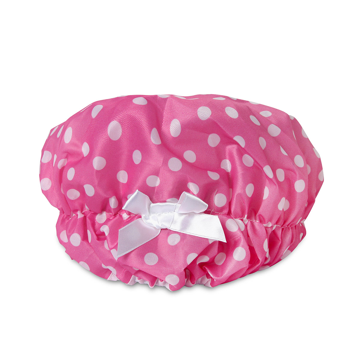 日本AISEN 尼龍浴帽 (白點) -SC006-WP