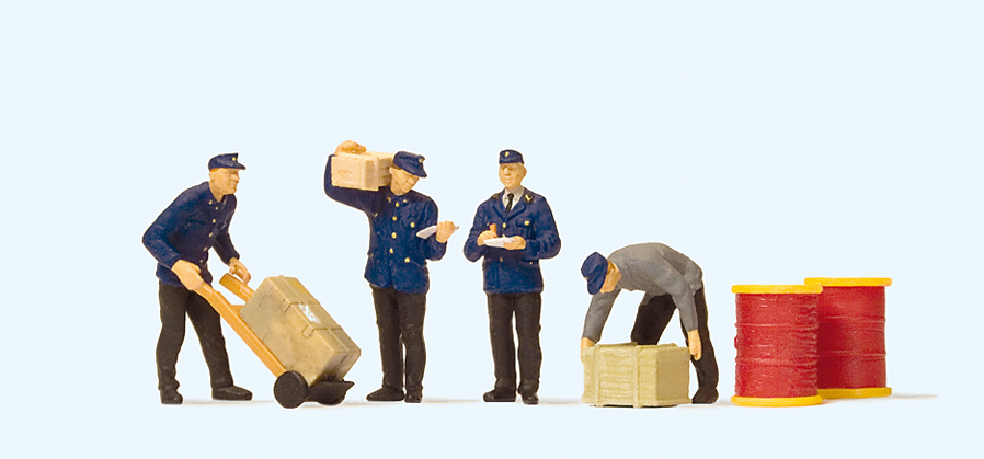 Preiser迷你小人 10578 DB貨運工作人員