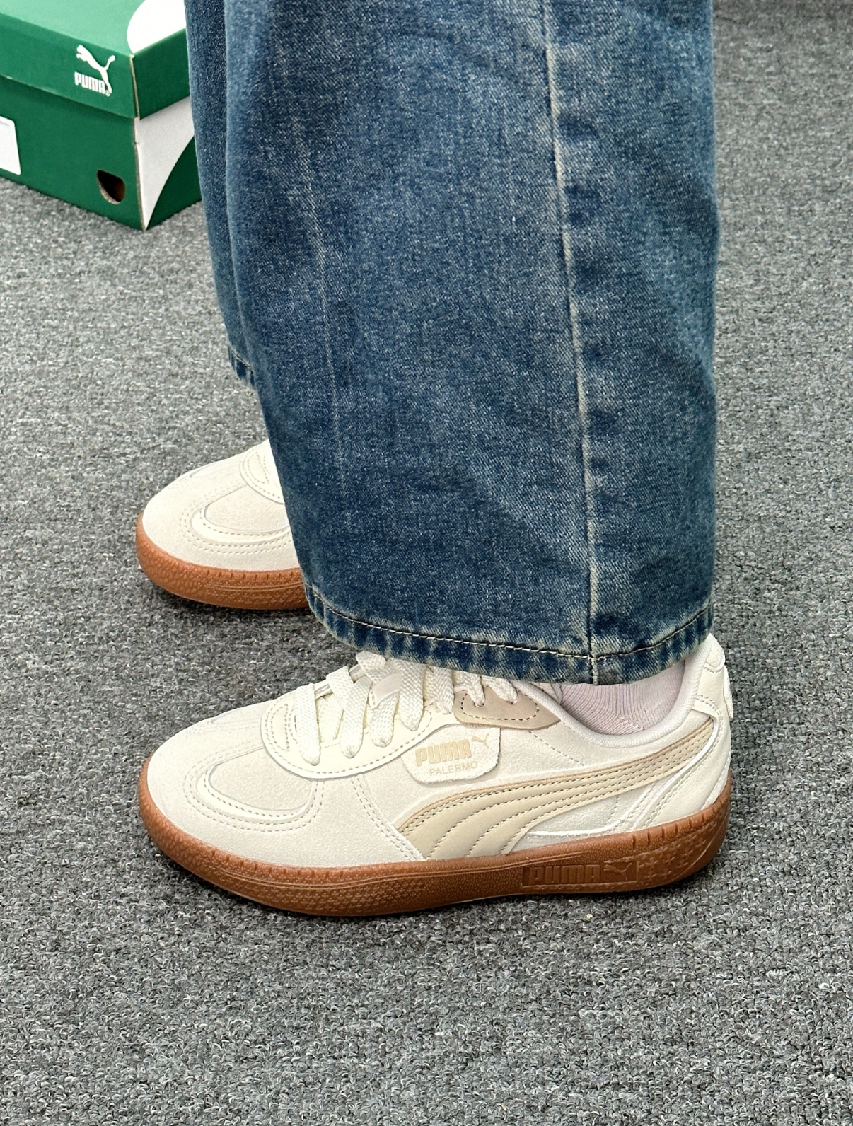 PUMA Palermo 焦糖奶茶 米白色 奶茶色 麂皮 焦糖底 復古 德訓鞋 402034-01/預購