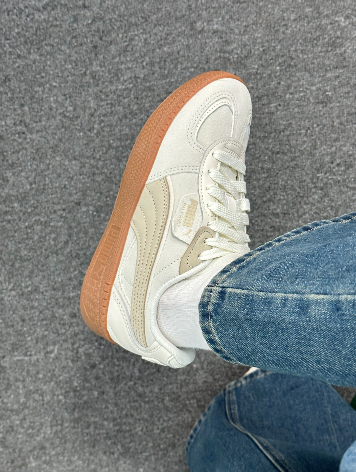 PUMA Palermo 焦糖奶茶 米白色 奶茶色 麂皮 焦糖底 復古 德訓鞋 402034-01/預購