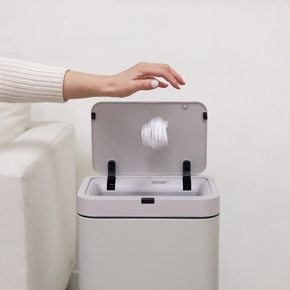 15L-CINKY 不鏽鋼高腳感應垃圾桶(灰色) CK1522