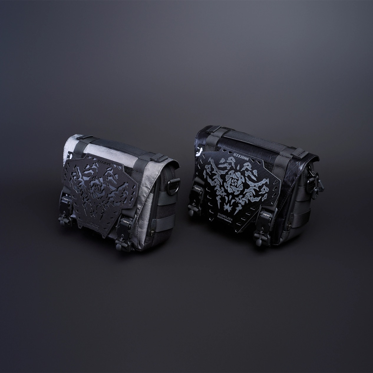 【超頻漫遊X冰霜輕工】AC-18聯名磁碟裝飾掛板碳纖維魔鬼氈士氣章