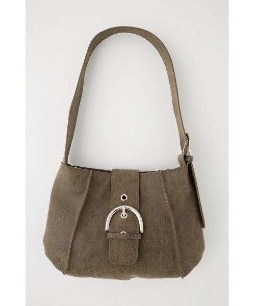 MOUSSY / AGING BUCKLE FLAP HOBO BAG