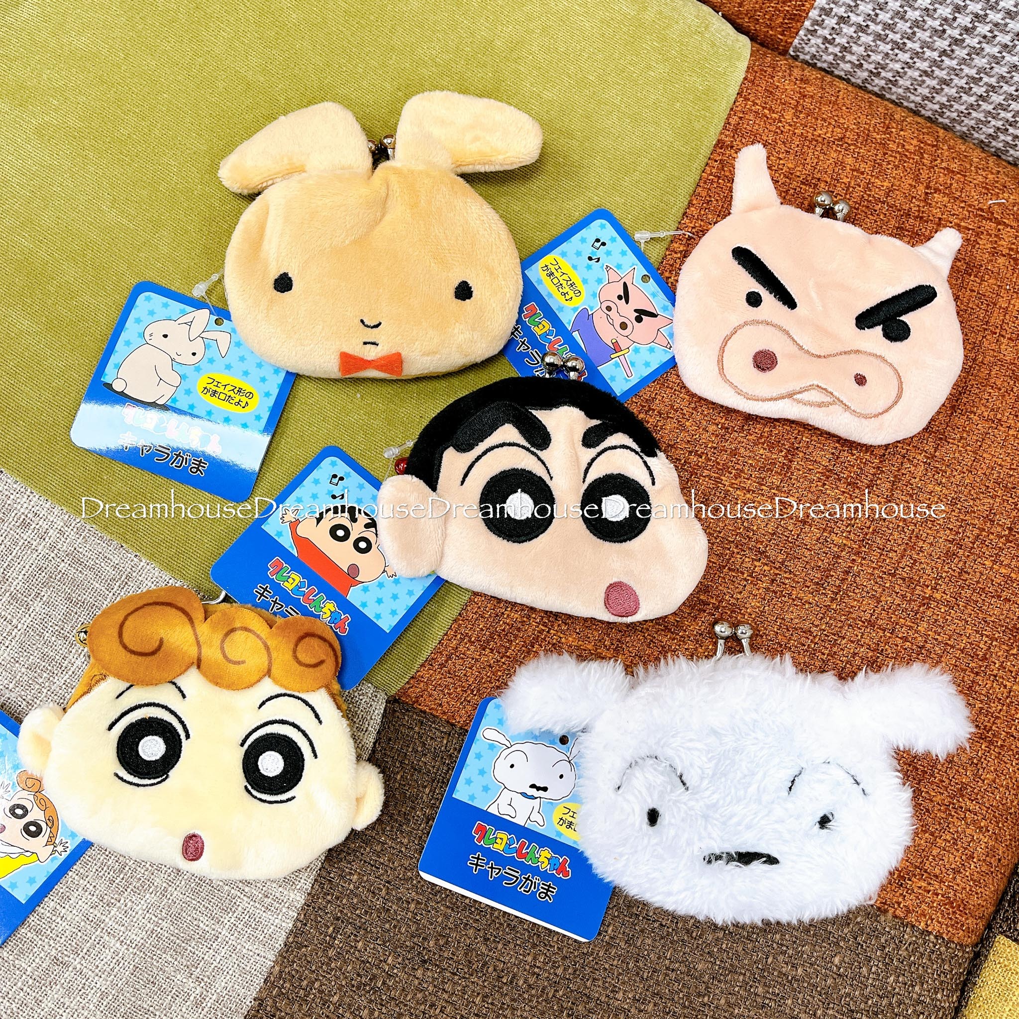 蠟筆小新 小新 小白 小葵 肥嘟嘟左衛門 巧克比 兔子 口金零錢包 口金包 零錢包 小物包 耳機包