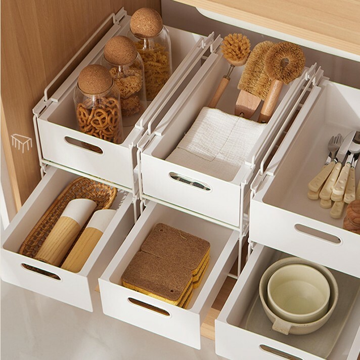 《5815》簡約鐵藝抽屜收納拉籃