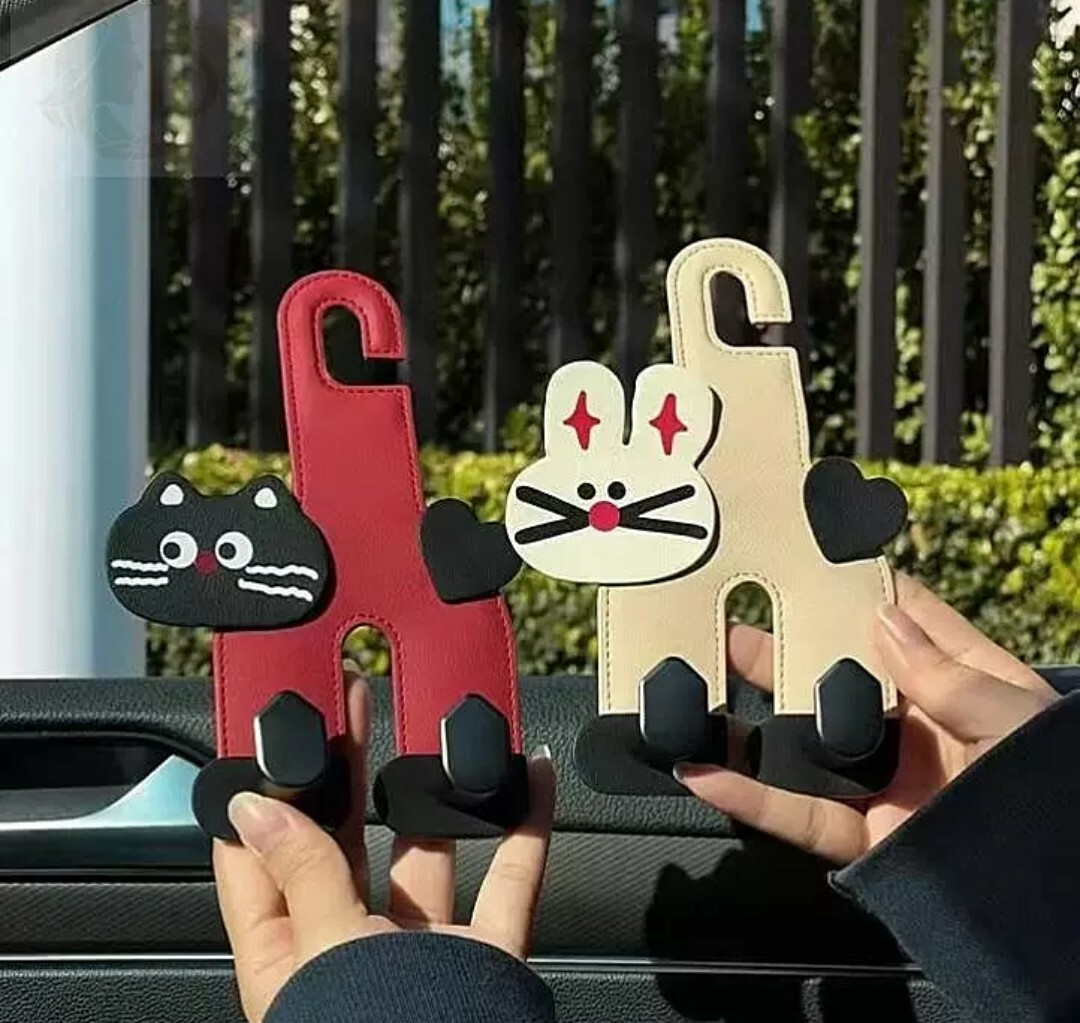 小黑貓汽車椅背掛勾