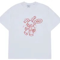 [S] ADLV WHITE HAND SKETCH RABBIT SHORT SLEEVE T-SHIRT, 24FW-TP-SS-AW-HSR-WHT (SAV415)
