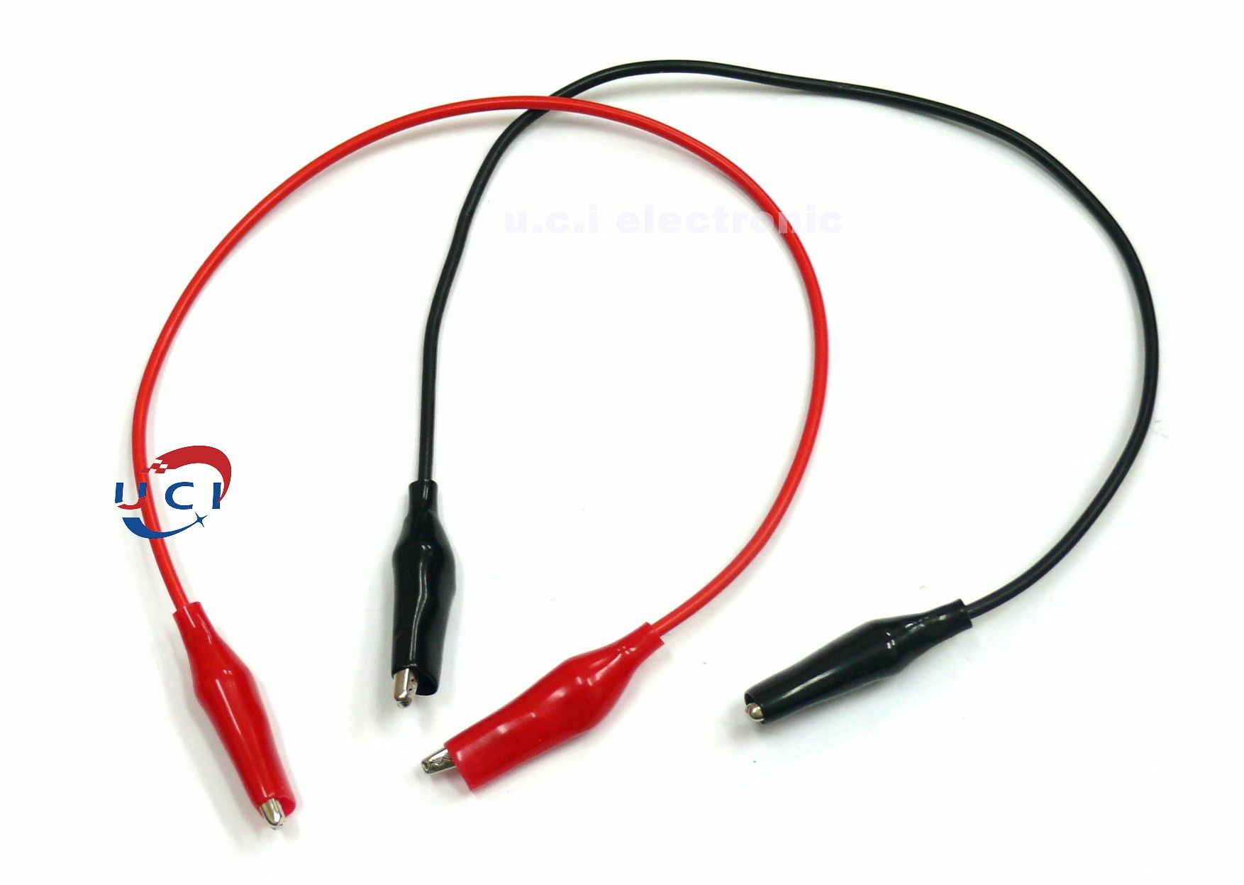 【UCI電子】(L-11) 中號雙頭鱷魚夾線30公分 帶線鱷魚夾 測試線 連接線