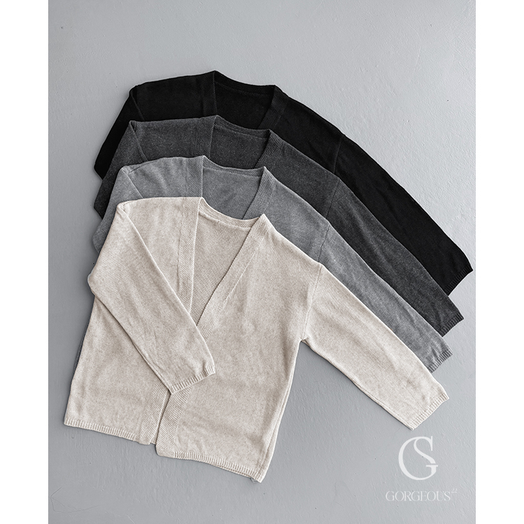 G9580 現貨「 針織罩衫外套」