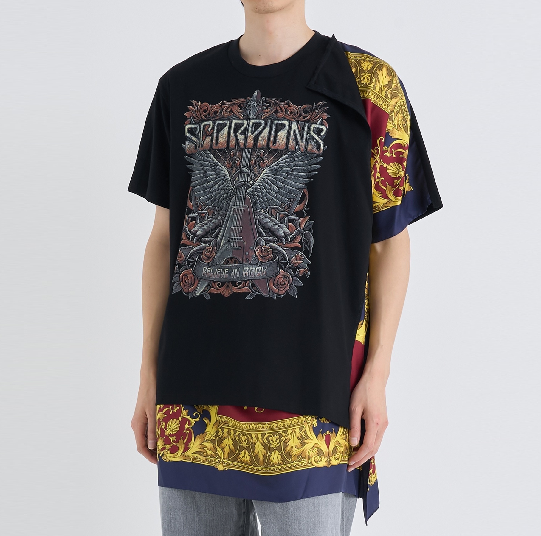 JUNYA WATANABE MAN 2025 S/S SCORPIONS × SCARF MIX ROCK TEE (WO-T003-051) - PRE ORDER ITEM (預訂中)