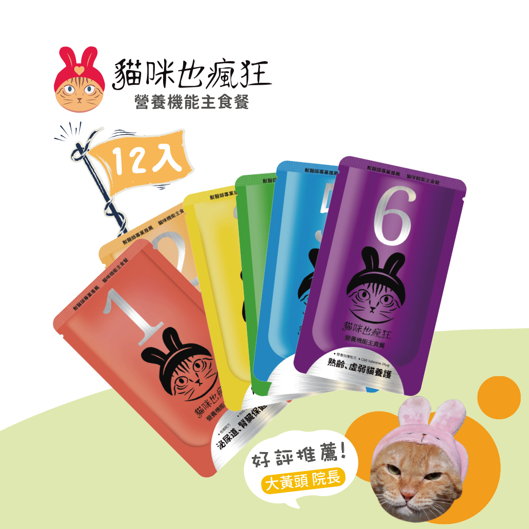 【貓咪也瘋狂】12入 ｜綜合饗宴組