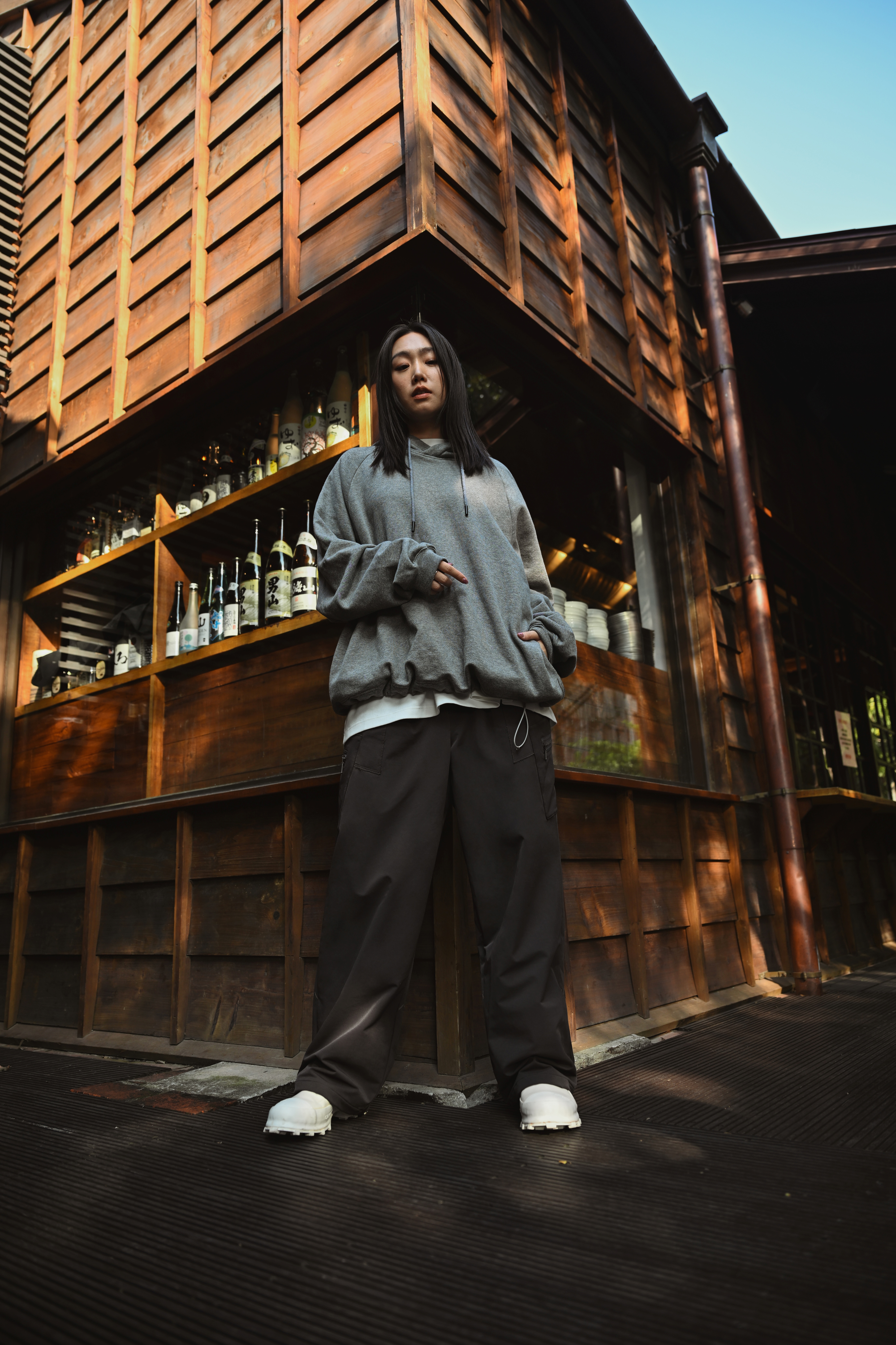 MELSIGN - February Zip Pocket Trousers - Cement