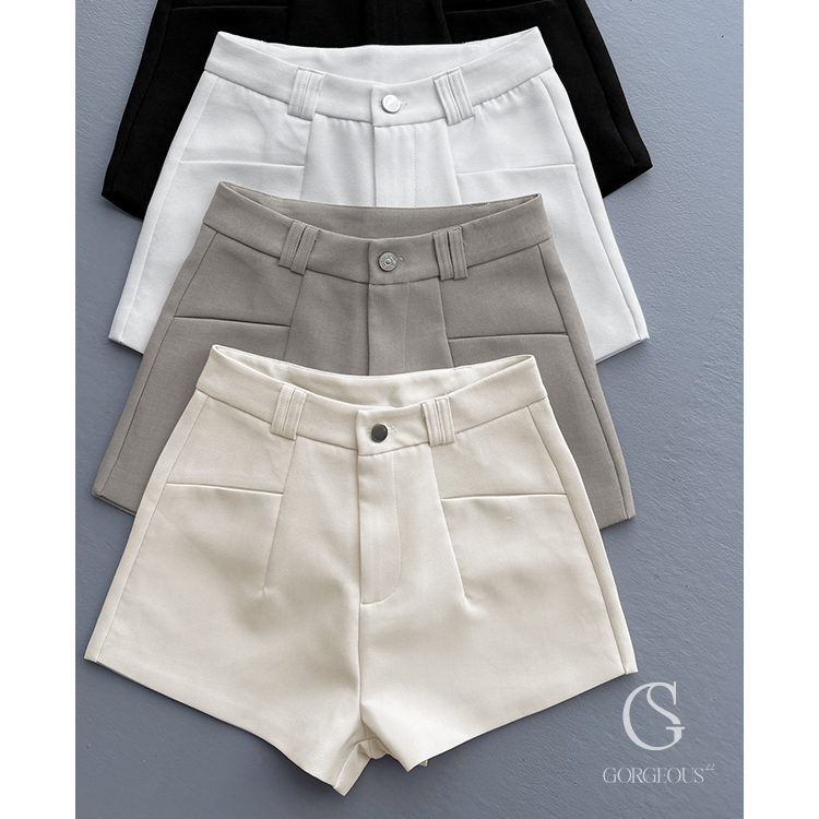 G9585 現貨「單釦A字西裝短褲」