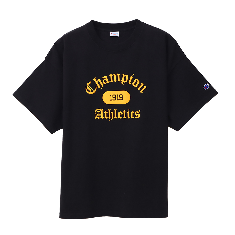 男款-CASUAL 寬版印花短袖TEE-黑色（C3-B323-090）