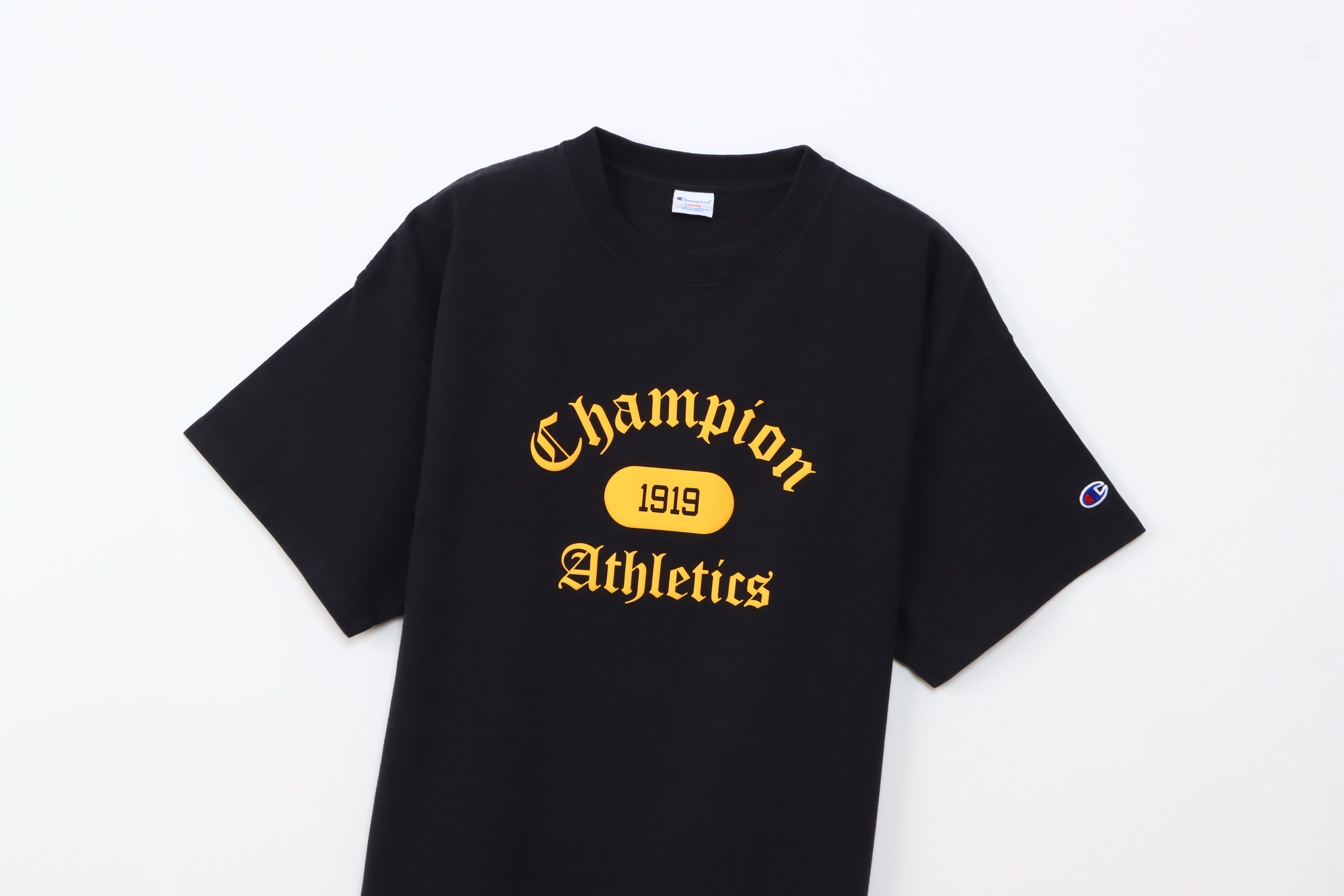 男款-CASUAL 寬版印花短袖TEE-黑色（C3-B323-090）