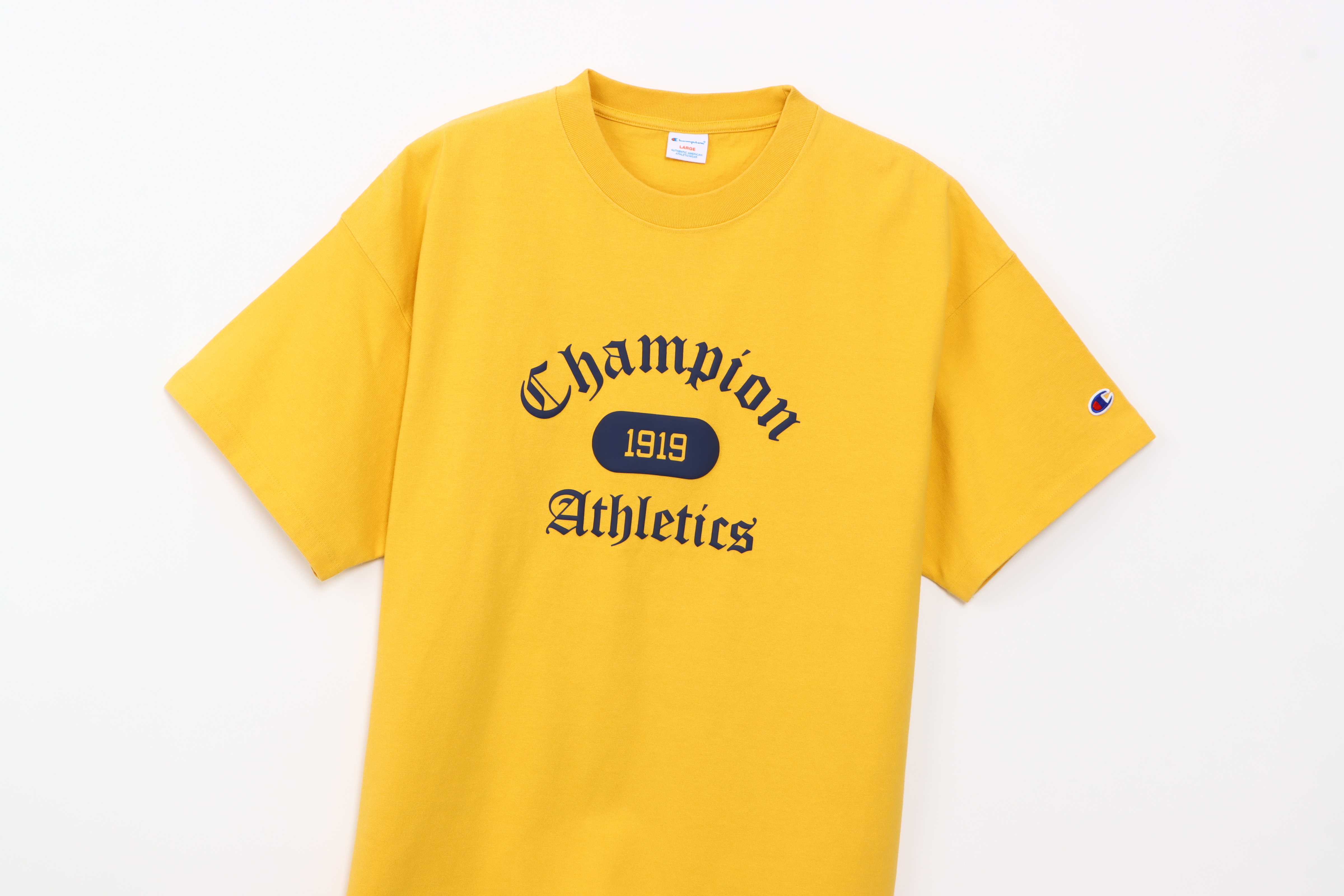 男款-CASUAL 寬版印花短袖TEE-黃色（C3-B323-573）