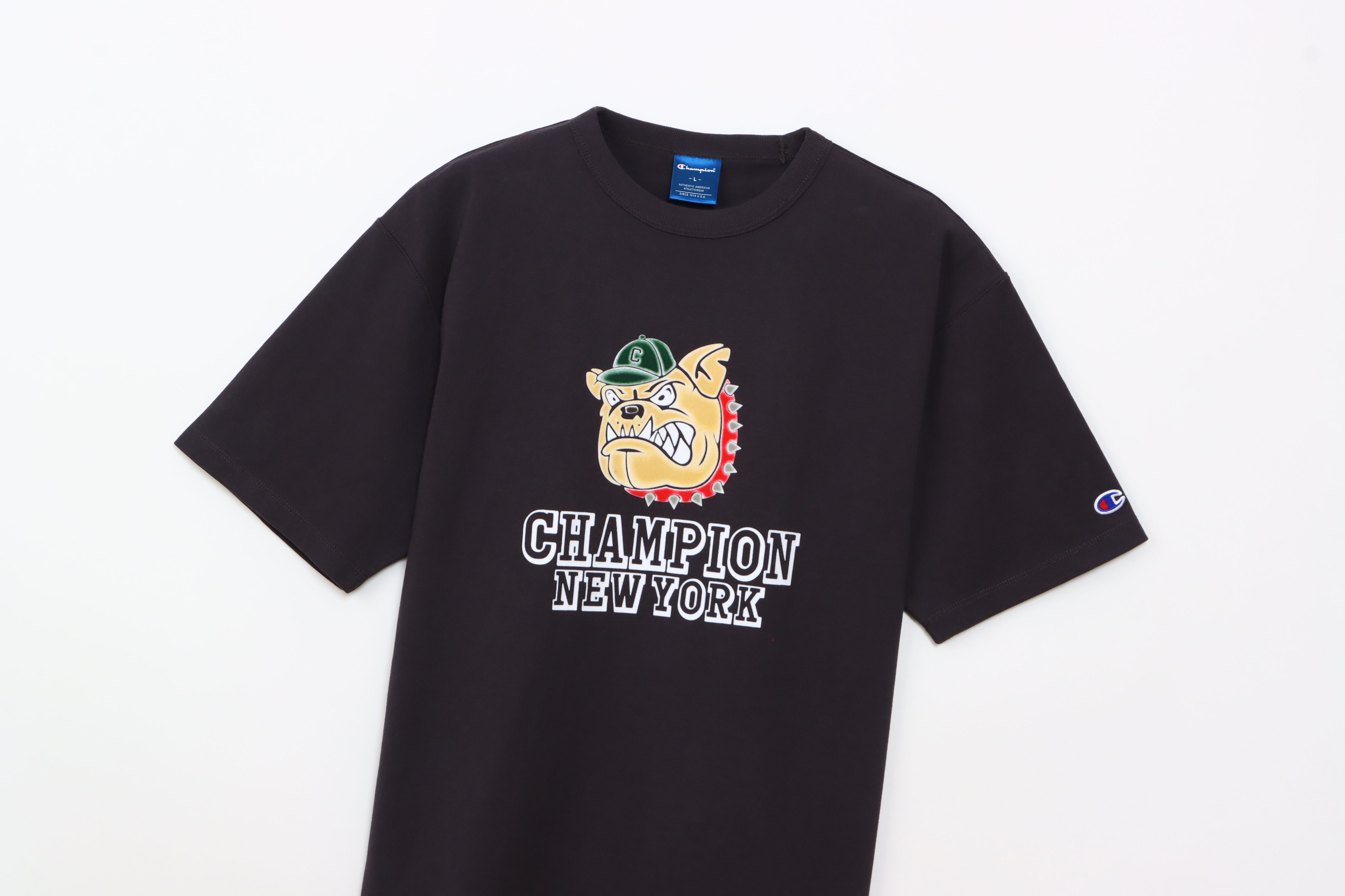 男款-CASUAL 狗狗印花短袖TEE-黑色（C3-B329-055）