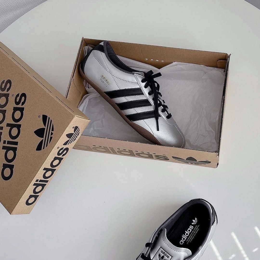 Adidas Originals Tokyo Decon 日本限定東京白銀銀色薄底JQ3024