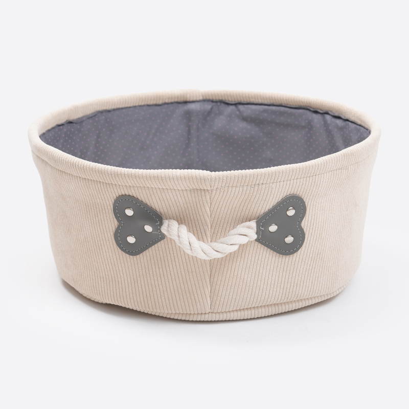 SP 布製圓形寵物床/米