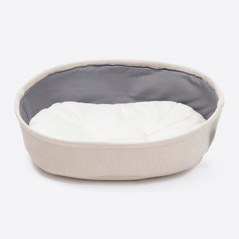 SP 布製橢圓形寵物床/米