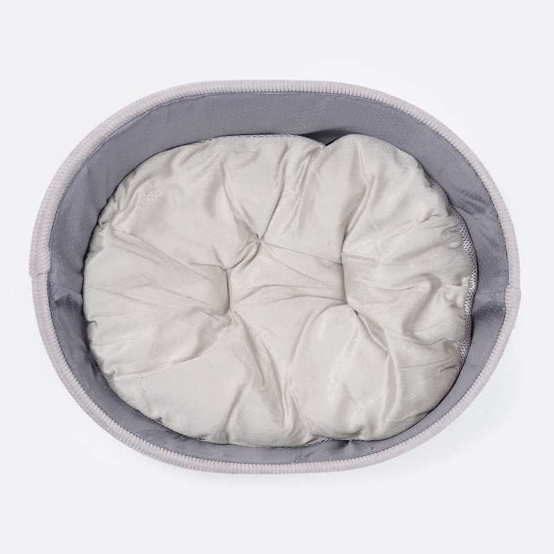 SP 布製橢圓形寵物床/灰