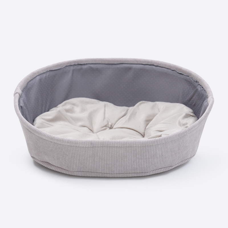 SP 布製橢圓形寵物床/灰