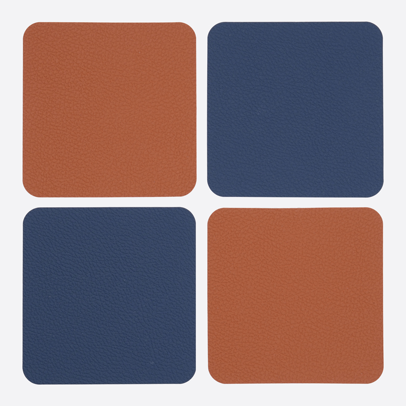 SP 人造皮革杯墊/方形 4入