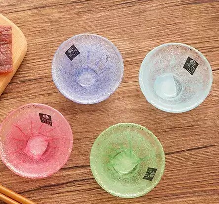 日本庄內 <金箔水藍>清酒杯-70ml